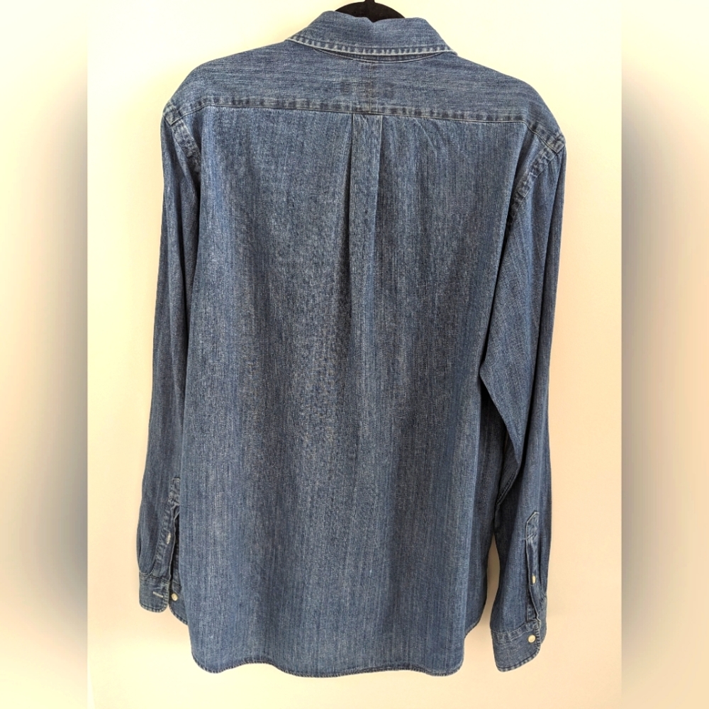 Polo Ralph Lauren Classic-Fit Solid Denim Shirt - Picture 5 of 9